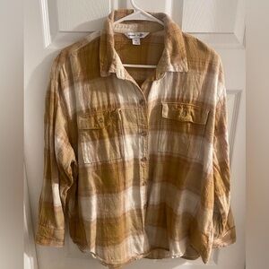 Old Navy, XL, White and tan jacket